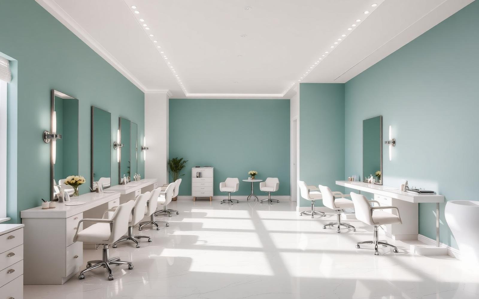 Εσωτερικό του κομμωτηρίου Mary's Beauty Salon